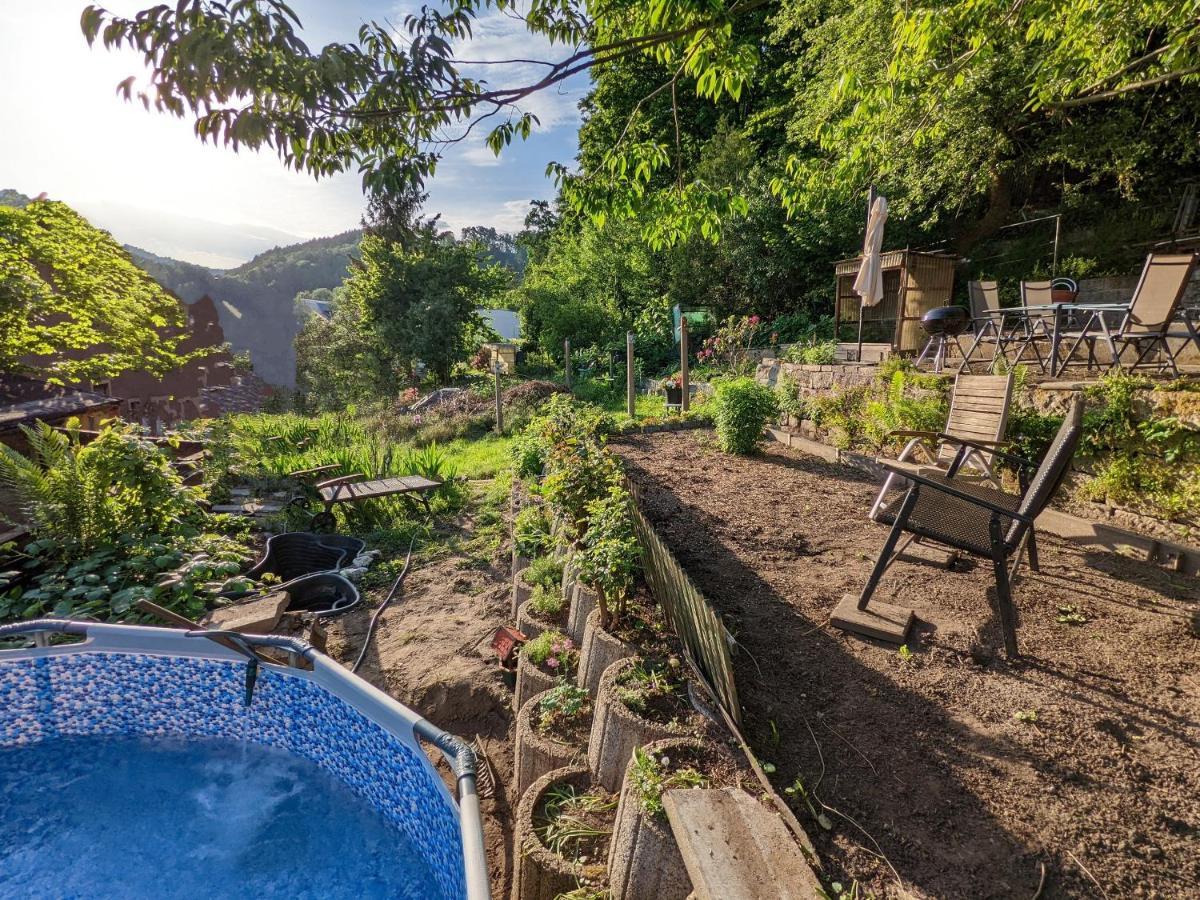 Urlaubsmagie - Bad Schandau Fusslaufig, Garten, Pool - R1 Rathmannsdorf Exterior photo